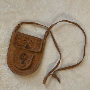 Vintage tooled leather purse